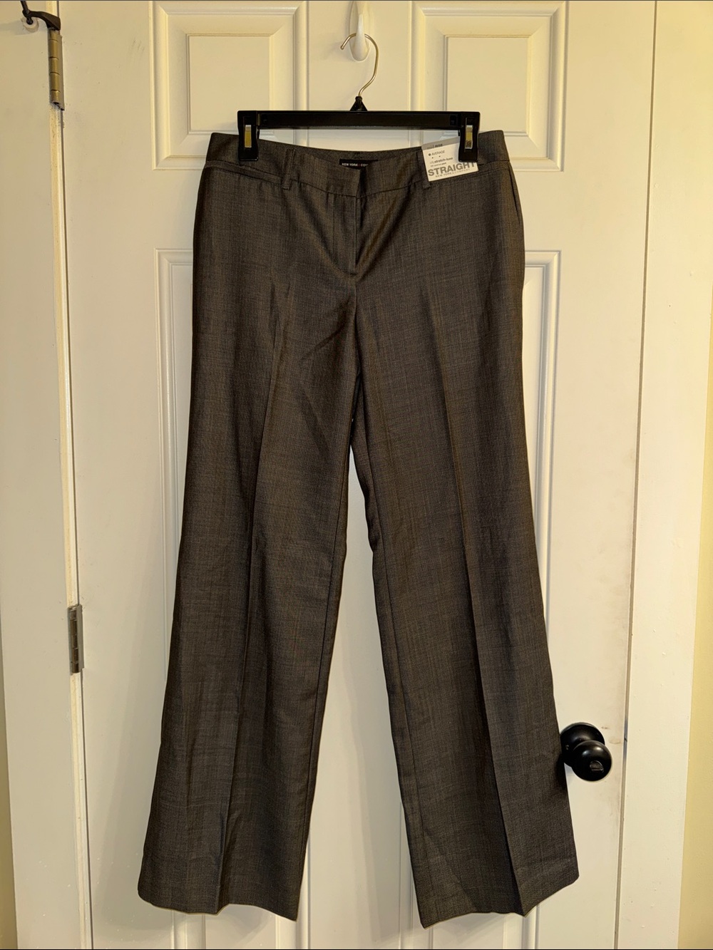 New York & Company Mid Rise City Stretch Luxe Dress Pants - Charcoal Gray